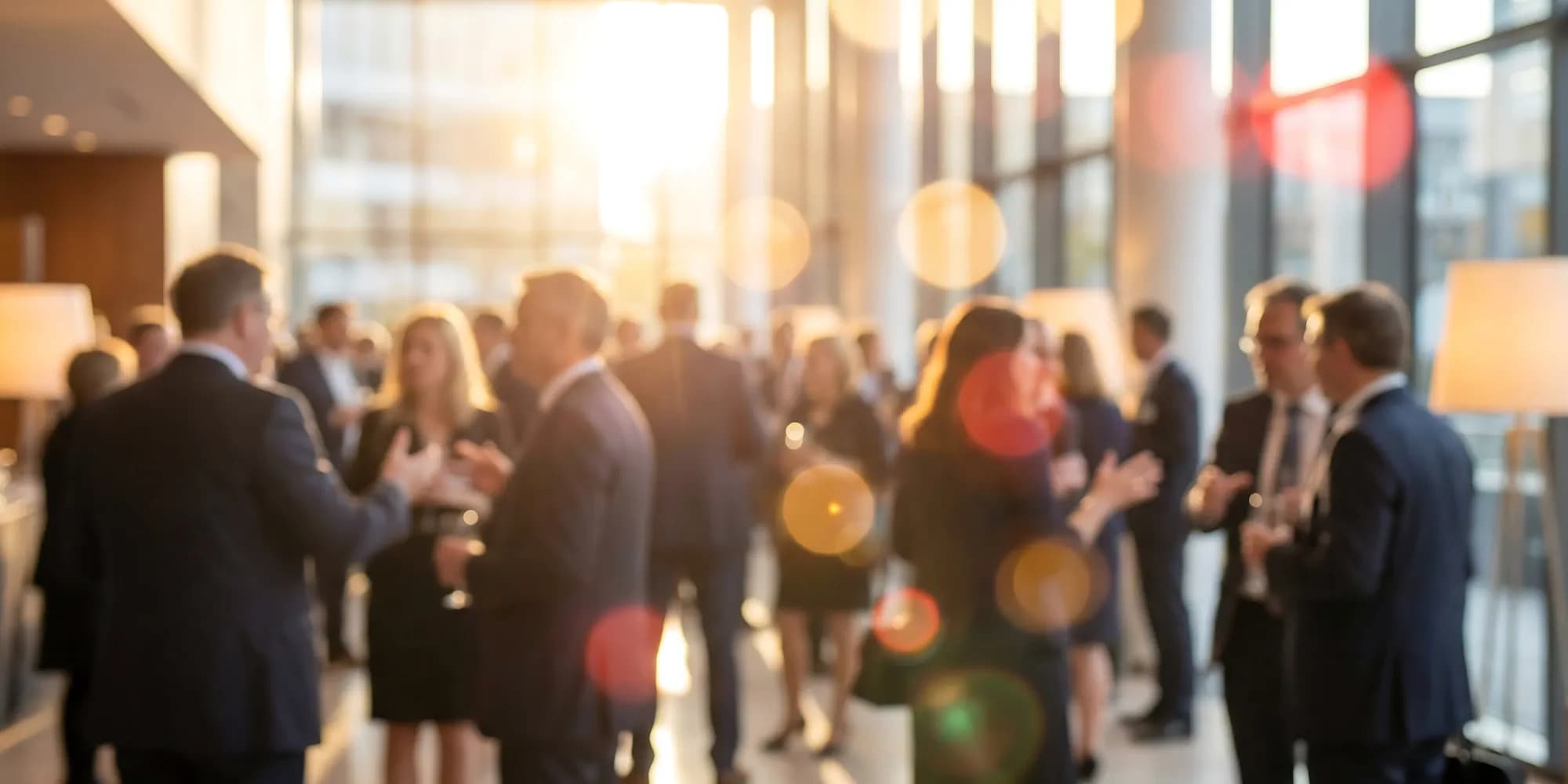 People networking in an event